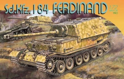 KIT MODELLINO CARRO ARMATO DRAGON SD.KFZ184 FERDINAND MODELLISMO SCALA 1/72 - Immagine 1 di 4