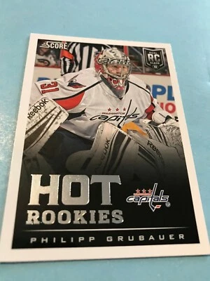 2013-14 Panini (Score) "Hot Rookies" # 619 Philipp Grubauer RC! - Image 1 of 2