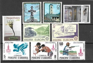 LOTE 7076 DE 9 SELLOS DE ANDORRA ESPAÑOLA - Imagen 1 de 1