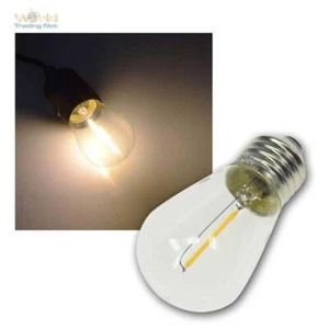 Ersatz-Lampe Filament E27 12V/0,8W Leuchtmittel Birne fü Biergarten-Lichterkette - Imagen 1 de 6