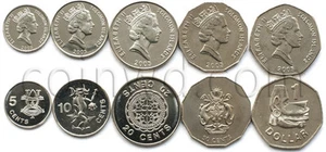 Solomon Islands 5 coins set 2005 (#1963) - Picture 1 of 1