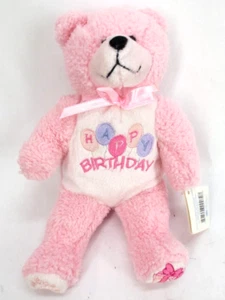 Happy Birthday Bear Pink By Beary Thoughtful 9" Plush Stuffed Animal Keepsake - Picture 1 of 6