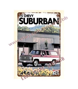 beautiful wall art decor 1975 auto truck auto car garage workshop metal tin sign - Picture 1 of 4