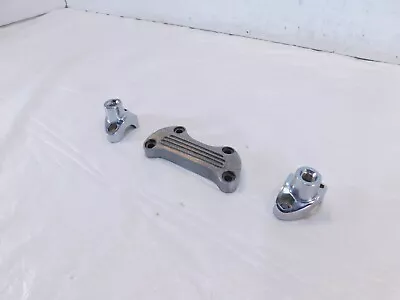 Soporte elevador manillar cromado superior Harley Davidson Sportster 883 1200 Foto 1 de 4
