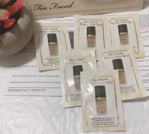 6 Sample Cards Too Faced Born This Way Undetectable Foundation In Chai - Picture 1 of 3