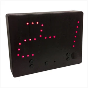 EAXUS Anzeigetafel rote LEDs 0-9 | Ergebnistafel 25x20 cm | Spielstandanzeige - Picture 1 of 2