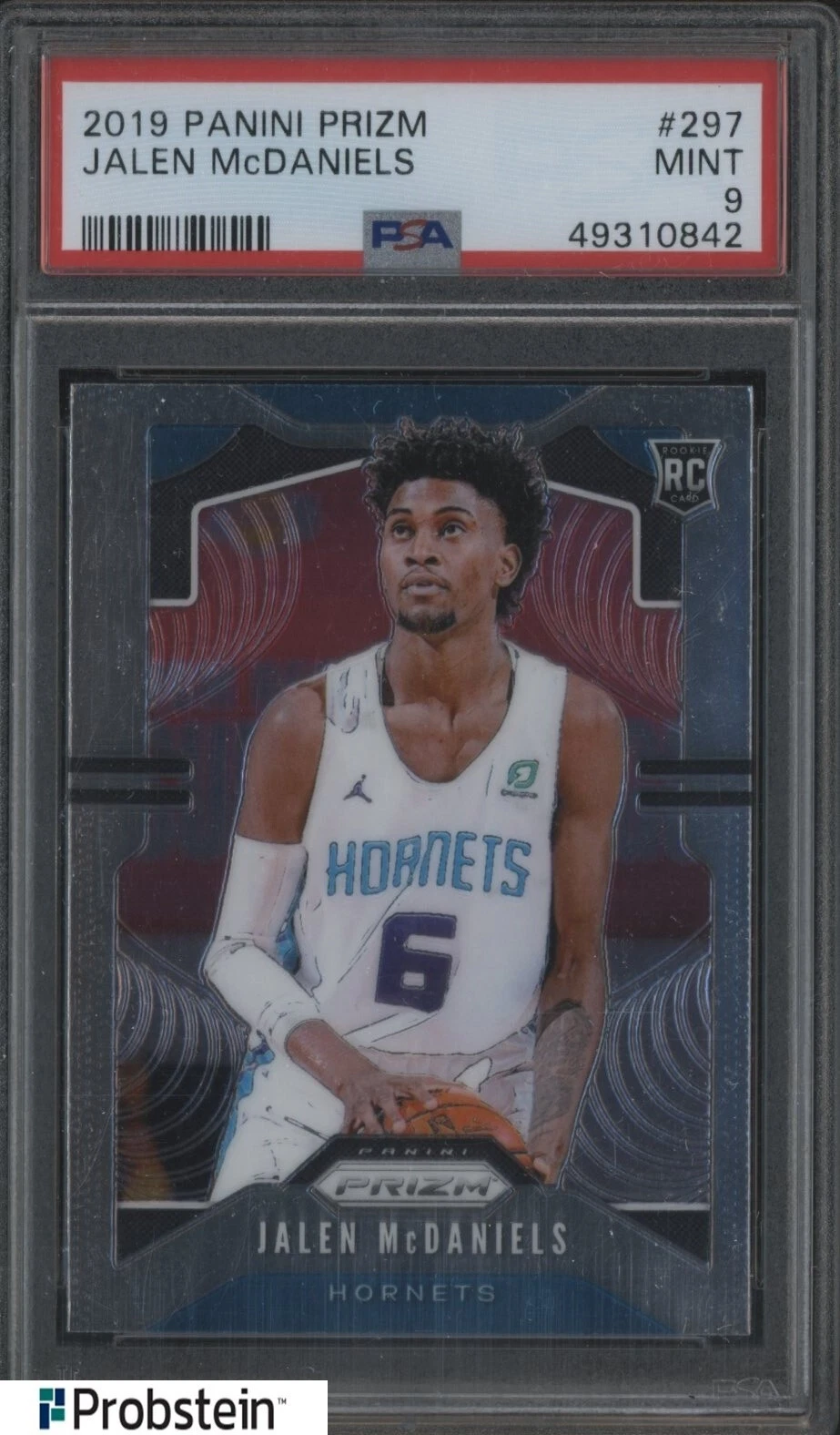 2019-20 Panini Prizm #297 Jalen McDaniels Hornets RC Rookie PSA 9 MINT