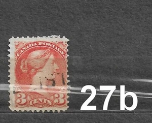 Canada #37 Small Queen Single F/Used Hinged - Picture 1 of 2