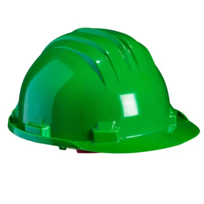 ARBEITSBEDARF24 Arbeitshelm grün Sicherheitshelm Bauarbeiterhelm Helm Bauhelm Schutzhelm 53-61cm