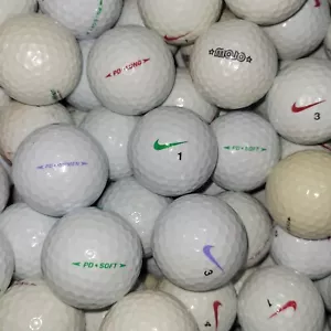 50 pelotas de golf Nike PD suaves/largas/mojo, etc. mezcla usadas - grado 2A AA Shag - Imagen 1 de 7