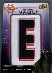 Upper Deck Spider-Man Into the Spider-Verse Letterman Patch VLP-4 Noir E 051/125 - Picture 1 of 1