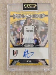 Alex Iwobi Gold Scope Penmanship Auto /10 Fulham Epl Prizm - Picture 1 of 2