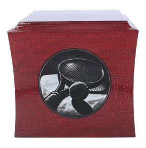 Tennis urn for ashes Theme cremation urn for tennis player or fan Sport urn - Picture 1 of 6