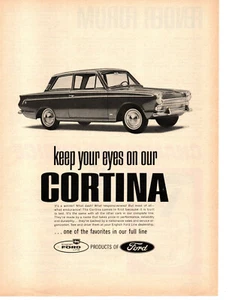 1965 FORD CORTINA ~ VINTAGE ORIGINAL PRINT AD - Imagen 1 de 2