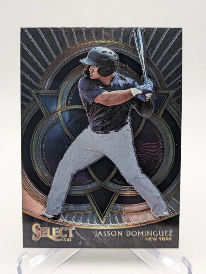 💥 2021 Panini Select - Phenomenon #PH-2 Jasson Dominguez Rookie; NY Yankees - Image 1 of 2