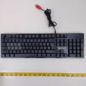 Bloody Light Strike Keyboard B380 Gaming PC Computer Red LED Gamer - Picture 1 of 8