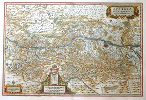 ÖSTERREICH BÖHMEN UNGARN WIEN AUSTRIA ARCHIDUCATUS WOLFGANGO LAZIO BLAEU 1635 - Picture 1 of 1
