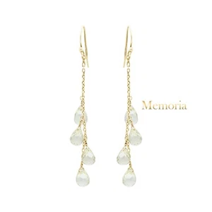 925 Sterling Silver Jewelry Lemon Quartz Gemstone Dangle/Drop Earrings For Gifts - Picture 1 of 5