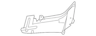 Genuine GM 2005-2010 Chevrolet Pontiac LS Front Wheelhouse Fender Liner 15845961 — 第 1/2 张图片