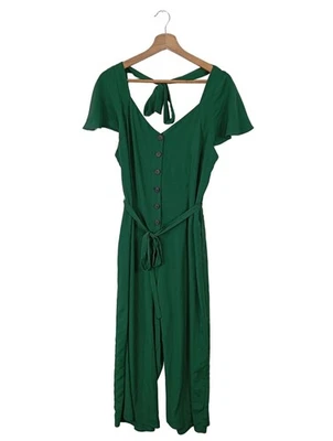 ASOS Langer Jumpsuit Mujeres Pantalón Talla EU 38 verde look casual - Imagen 1 de 4