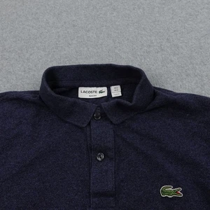 Lacoste Slim Fit Polo Shirt Mens Size S Short Sleeve Navy Blue Logo Rugby - Picture 1 of 5