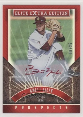 2015 Panini Elite Extra Edition Prospects Auto Red Ink /25 Brett Lilek #51 Auto - Image 1 of 2