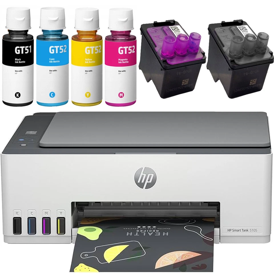 HP Smart Tank 5105 WLAN All-in-One Farbdrucker + Tinten - Bild 1 von 4