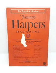 Harpers Magazine January 1934 With "The Betrayal Of Cleveland" Front Cover - Picture 1 of 5