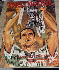 OFFIZIELLES PROGRAMM - CELTIC V MANCHESTER UNITED - PAUL MCSTAY TESTIMONIAL - 1995 - Bild 1 von 1