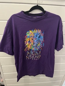 Camisa De Colección MGM Grand Las Vegas Para Mujer Grande Colorido León Y2K Grande - Imagen 1 de 5