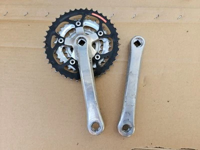 Shimano STX 175mm Triple Mountain Bike Crankset FC-MC34 Silver 42/32/22 Japan - Image 1 of 4