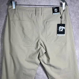 FootJoy Performance Knit Pants Mens 32X32 Khaki Beige Golf Chino Outdoor Work - Picture 1 of 12