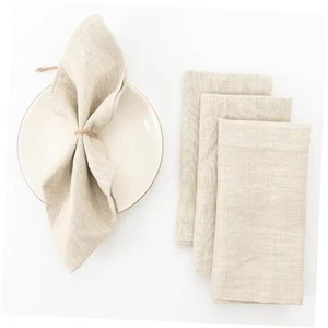 Pure Linen Napkins 20x20 Inches, Set of 4 Solid Color Flax Linen Dinner - Picture 1 of 8