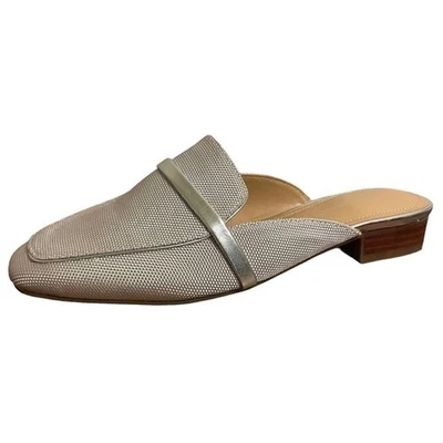 NUEVO Mules plateados Marc Fisher para mujer talla 7 Namila sin cordones metálicos a medida Foto 1 de 4