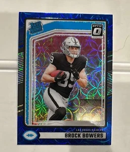 2024 Donruss - Optic Rated Rookies Preview Blue Scope #394 Brock Bowers Mint - Picture 1 of 2