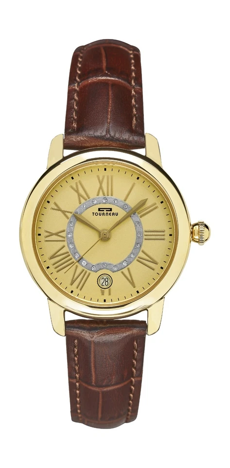 Tourneau Ladies Gold-Tone Watch-TLRS- C078 - Image 1 of 1
