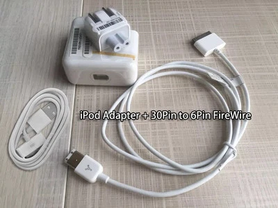 FireWire to 30-Pin Apple iPod Cable Dock Connector Cord for A1070 US Seller - Image 1 of 4