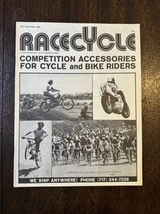Vintage 1974 Race Cycle Competition Accessories Catalog 1st Edition Auto World - Picture 1 of 4