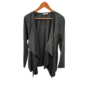 SOFT ENVIRONMENT lange asymmetrische Wildlederjacke // M - Bild 1 von 7