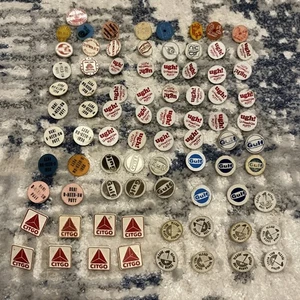 Lote vintage 81 marcadores de pelotas de golf de plástico con publicidad diversa - Imagen 1 de 8