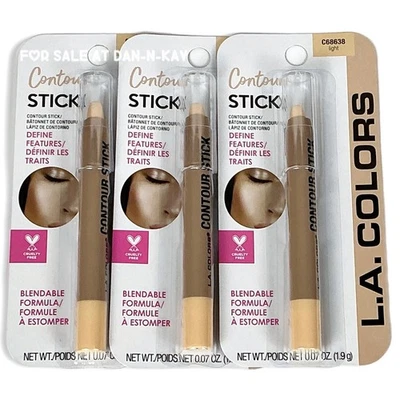 Lot Of 3, Brand New L.A. COLORS CONTOUR STICK  Light C68638 - Image 1 of 3