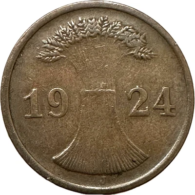 ALEMANIA 1924 - J 2 PENTENPFENNIG MONEDA ALEMANA WEIMAR RL1875 Foto 1 de 2