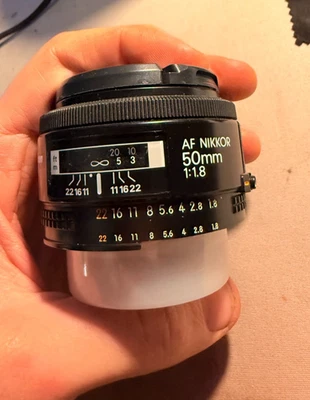Nikon NIKKOR 50MM AF f/1.8 prime lens, excellent condition. - Image 1 of 3