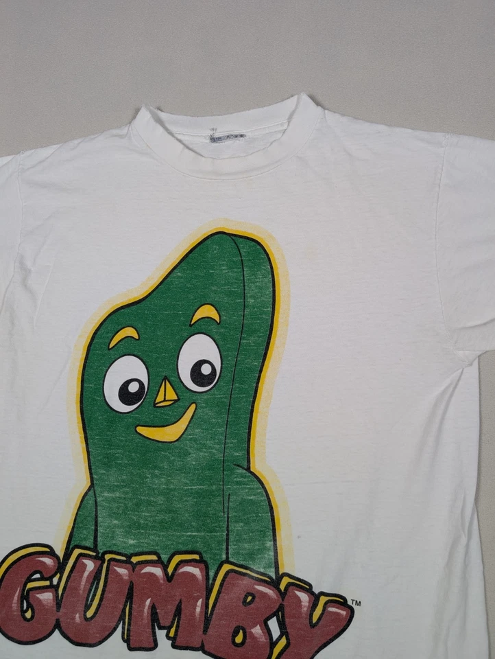 Camiseta vintage 1994 Cronies Gumby puntada única mediana años 90 dibujos animados en arcilla  Foto 1 de 4