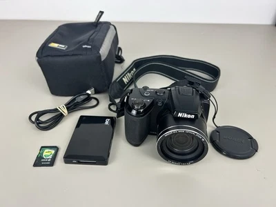 Nikon COOLPIX L310 Digital Camera 14MP 21X Zoom 32GB SD Card Card Reader + Bag - Image 1 of 4