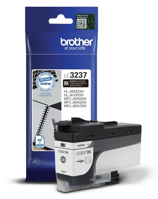 Brother LC‑3237BK Black Ink Cartridge -3000 Pages - Image 1 of 2