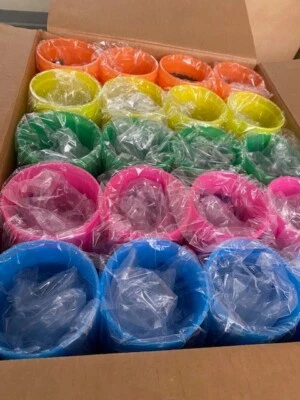 (PAQUETE DE 500) Tazas de fiesta de plástico que cambian de color Kona Ice 16 oz, vasos reutilizables Foto 1 de 4