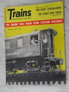 ZÜGE MAGAZIN OKTOBER 1956 DD1 AT TURTLE CREEK ABDECKUNG PENN STATION LOKOMOTIVE - Bild 1 von 2