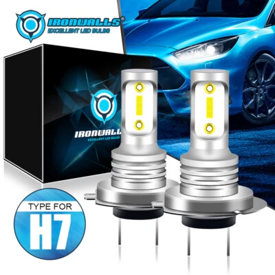 For Holden VF Commodore SS SSV HSV H7 LED Headlight Bulbs 8000LM Globes White  - image 1 of 4