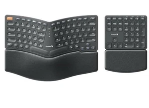 ProtoArc Wireless Ergonomic Keyboard, EK04 2.4GHz Wireless Ergo Keyboard Black - Picture 1 of 8